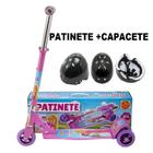 Patinete Brinquedo Scooter Princesas DM5667 Mais Capacete