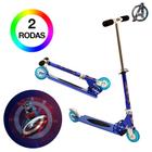 Patinete Capitão América 2 Rodas Ajuste de Altura Azul