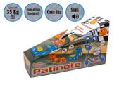 Patinete com Cesta Infantil 3 Rodas Menino Radical Corrida Divertida com Luz e Som dm Toys DMR5026