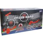Patinete com led speed cars vermelho zippy