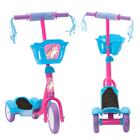 Patinete Rosa Com Cesta Infantil Luz e Som Princesas 3 Rodas - Pop  Brinquedos - Patinete Infantil 3 Rodas - Magazine Luiza