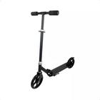 Patinete Ferro Rodas Grandes Black Adulto Criança 100Kgs