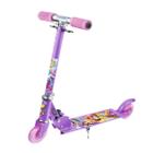 Patinete Infantil 2 Rodas C/ Luz Princesas Rapunzel Dobrável