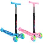 Patinete Infantil 3 Rodas De Led Dobrável Scooter Crianças