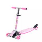 Patinete Infantil 3 Rodas Dobrável Rosa