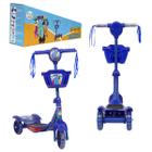 Patinete Infantil Azul Led Turma do Problems Envio Imediato