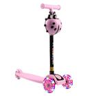 PATINETE INFANTIL ILUMINADO SCOOTER 3 RODAS EM GEL LED ALTURA AJUSTAVEL DOBRAVEL MENINO MENINA COMPLETO Azul