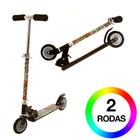 Patinete Infantil para Meninos de Metal Cor Preto 2 Rodas - BBR Toys