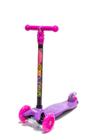 Patinete New Plus Radical Infantil Regulável 3 Rodas Altura Ajustável com Luz Dm Toys DMR5666 Roxo