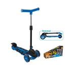 Patinete Radical Power Trinete 3 Rodas Dobravel Altura Ajustavel até 40kg Azul DMR5553