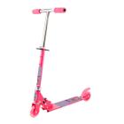 Patinete Radical Urso Menina Rosa P/ Crianças Roda Luz Led