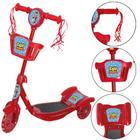 Patinete Toy Story 3 Rodas Led Infantil Regulavel Vermelho