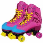 Patins 4 Rodas Ajustável Rosa Rl-06rc 39-42 Fenix