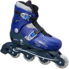 Patins Ajustável Com Acessórios Azul 38 Ao 41 - Fenix Ad01A