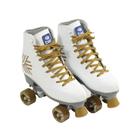 Patins Bel Quad- Retro Top Branco-Dourado Tam. 36 (P55)