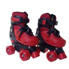 Patins De 4 Rodas Vermelho Elite Tamanho:28/31