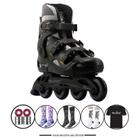 Patins Freestyle HD-Inline Shadow Preto 76mm Hard Boot Abec7
