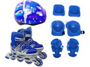 Patins in Line Infantil 4F Import Azul