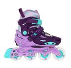 Patins Infantil X-LIGHT ROXO com Rodas LED Traxart (PAR)