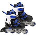 Patins Inline Ajustavel Radical AZUL E Preto 33/37