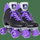 Patins Quad Retrô Basic Preto & Roxo Bel