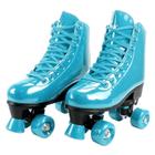 Patins Quad Roller Skate Clássico Brilhante Com Gliter - Fenix