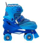 Patins Roller 4 Rodas Ajustável Azul 38/41 - Fênix