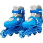 Patins Roller In Line 4 Rodas Infantil Masculino Azul Tamanho 29 30 31 32 Importway BW-018-AZ