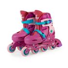 Patins Roller Inline Infantil Rosa 30-33 Fenix