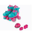 Patins Roller Kit Rosa com Azul 34-37 - Fenix PK-01T
