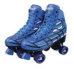 Patins Roller Skate Azul 36 Ao 37 - Fênix