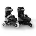 Patins Semi Profissional Roller In-line Tri-line Masculino Feminino Clássico 2 Em 1 Com Freios