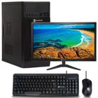 PC Completo Intel Core i3, 4GB, SSD 120GB + Monitor 21,5" FHD Flat 60Hz + Kit Teclado e Mouse - Goldentec