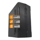 PC Computador CPU, Intel Core I5, 10400 10a Geração, 8gb Ddr4, Ssd 480gb, Windows 10, Preto