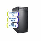 PC Computador CPU, Intel Core I5 8gb DDR3, SSD 512GB, Preto - Bivolt