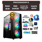 Pc Cpu Gamer Core I5 3.6ghz 8gb Ssd 240gb 500wts Nvidia 2GB