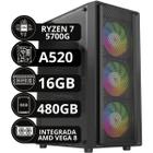 Pc Gamer Amd Ryzen 7 5700g Vega 8 16gb Ddr4 3200mhz Ssd 480gb