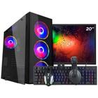 PC Gamer Completo Ark Monitor 20" + Intel Core i7 2600 16GB GT 730 4GB SSD 240GB Windows 10 Pro Combo Gamer