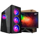 PC Gamer Completo Ark Monitor 20" + Intel Core i7 2600 16GB GT 730 4GB SSD 480GB Linux