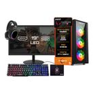 Pc Gamer Completo BluePC Amd Ryzen 5 8600g 8gb Ddr5 Ssd 240gb Monitor 19"- Kit Gamer Teclado Mouse Headset