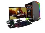 PC Gamer Completo Fácil Intel Core i5 10400F (10ª Geração) 16GB DDR4 RTX 2060 Super 8GB SSD 960GB - Monitor 19" Kit Game