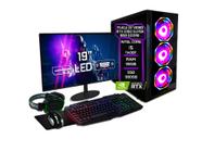 PC Gamer Completo Fácil Intel Core i5 11400F (11ª Geração) 16GB DDR4 RTX 2060 Super 8GB SSD 960GB - Monitor 19" Kit Game