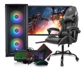 PC Gamer Completo Mancer, AMD Ryzen 5 4600G, 16GB DDR4, SSD 480GB, Monitor 21" + Cadeira Gamer