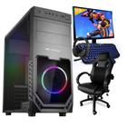 Pc Gamer Completo Smart Pc SMT81292 Intel i5 8GB (GeForce GTX 1650 4GB) 1TB + Cadeira Gamer