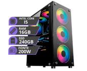 Pc Gamer Computador Cpu Intel I5 Hd SSD 240GB Memoria Ram 16gb - MJB Informática