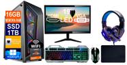 Pc Gamer Cpu Ryzen 5 5600g / Ssd 1tb M2 / 16gb + Monitor 19p - Tech Power Shop