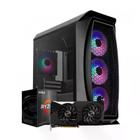 PC Gamer Completo Ryzen 5 5600G, 16GB RAM, SSD 480Gb + Monitor 21.5 + Kit  Gamer, Black Hawk, Enifler