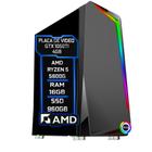 PC Gamer Fácil AMD Ryzen 5 5600G 3.9Ghz 16GB 3000MHz DDR4 GTX 1050ti 4GB SSD 960GB - Fonte 500w