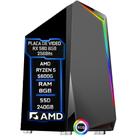PC Gamer Fácil AMD Ryzen 5 5600G 3.9Ghz 8GB 3000MHz DDR4 RX 580 8GB SSD 240GB - Fonte 750w