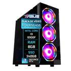 PC Gamer Fácil by Asus Intel Core i3 10100f (Décima geração) 8GB DDR4 3000MHz GTX 1650 4GB SSD 240GB Fonte 500W